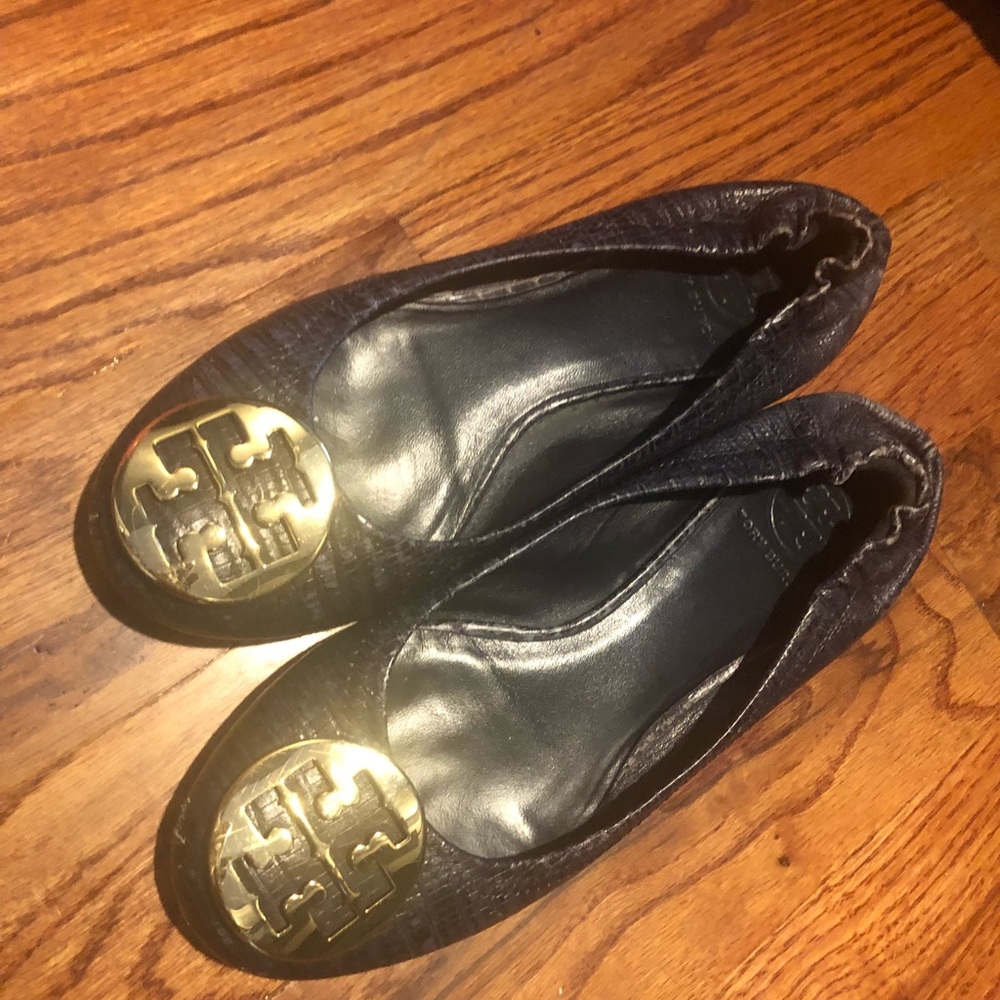 Textured Tory Burch flats